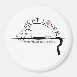 Íman Cat Lover do MEOW para o Magnet da Eternidade