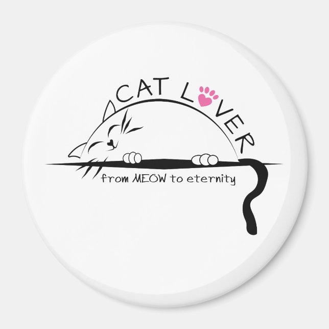 Íman Cat Lover do MEOW para o Magnet da Eternidade (Frente)