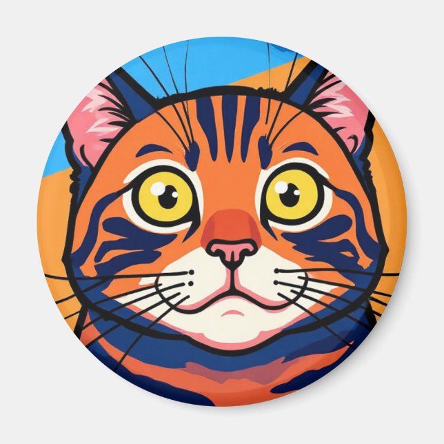 Íman Cat, Mackerel, Domestic cat (Frente)