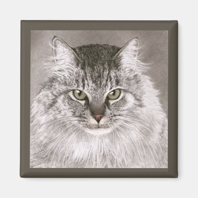 Íman Cat Magnet - "Merlin" (Frente)