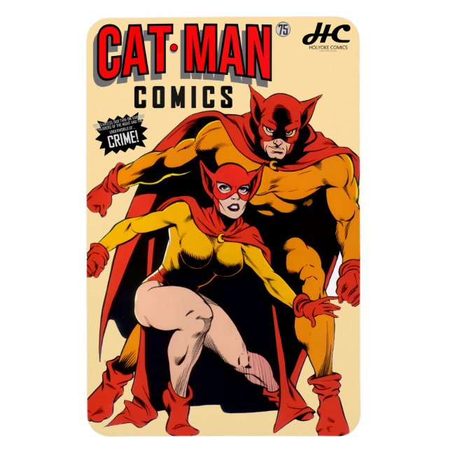 Íman CAT-MAN Comics Retro Magnet (Vertical)