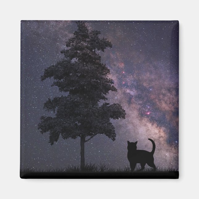 Íman Cat Noite (Frente)
