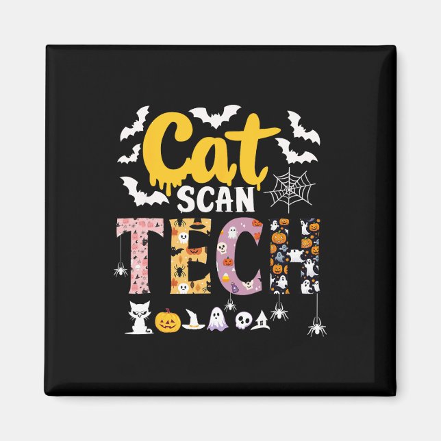Íman Cat Scan Ct Rad Tech Halloween Costume Spider (Frente)