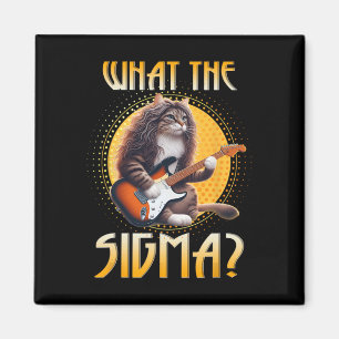 Íman Cat Sigma Camisa Engraçada Sigma Brainrot Meme Riz