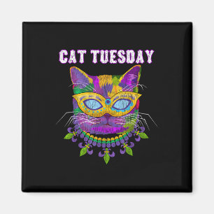 Íman Cat Terça-feira Engraçado Mardi Gras New Orleans M