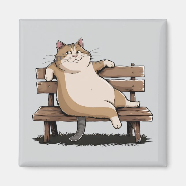 Íman Cat The Bench Sitter (Frente)