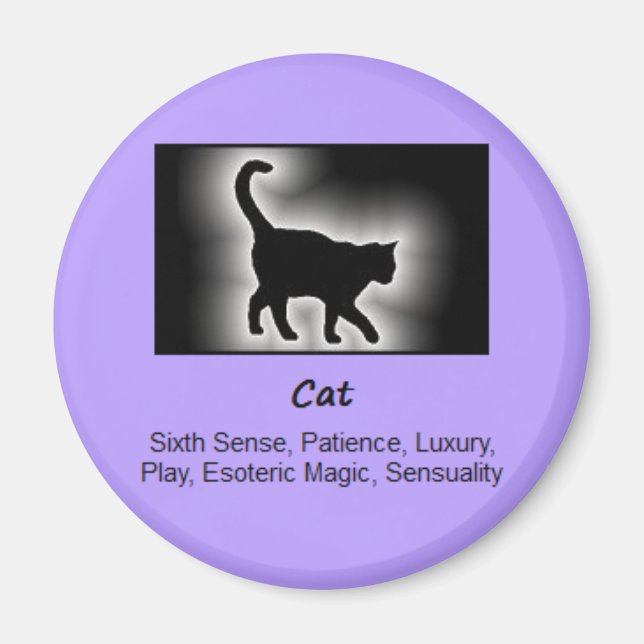 Íman Cat Totem Animal Spirit Significa (Frente)