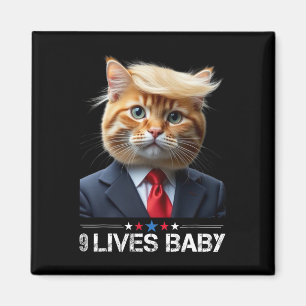 Íman Cat Trump 9 Lives Ba1Memória Trump