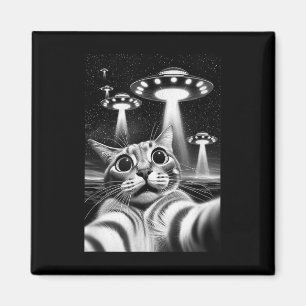 Íman Cat Ufo _ Memória De Invasão Engraçada Cat Ufo