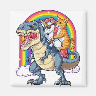 Íman Cat Unicorn Dinossaur T rex Kitten amante