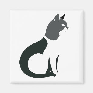 Íman Cat Vetor Art Animal Modern Urban Graphic City