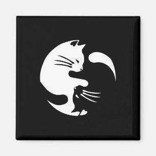 Íman Cat Yin Yang Peace Loving Interconnected Gift Idea