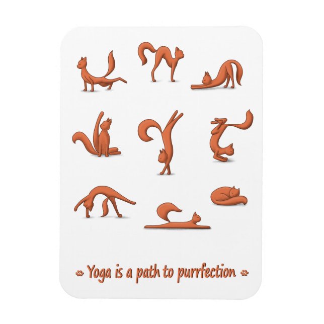 Íman Cat Yoga (Vertical)