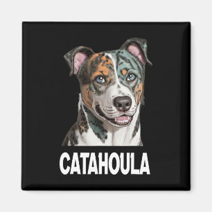 Íman Catahoula Leopard Dog Art Pet Amantes Para Homens