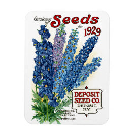 Íman Catálogo de Sementes de 1929 Vintage Floral