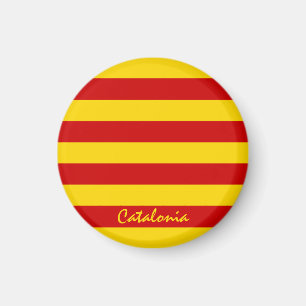 Íman Catalonia Flag & Catalan - viagem La Senyera