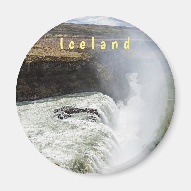 Íman Catarata Gullfoss - sudoeste da Islândia (Frente)