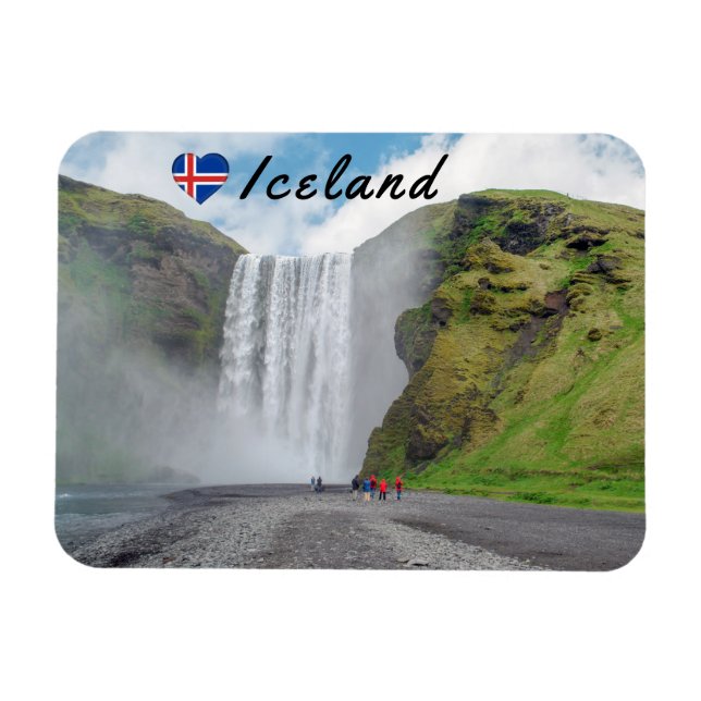 Íman Catarata Skogafoss - vila de Skogar, Islândia (Horizontal)