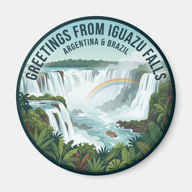 Íman Cataratas do Iguaçu Argentina & Brasil (Frente)