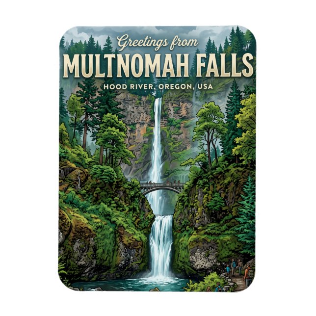 Íman Cataratas Multnomah EUA (Vertical)