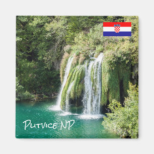 Íman Cataratas no Parque Nacional de Plitvice - Croácia