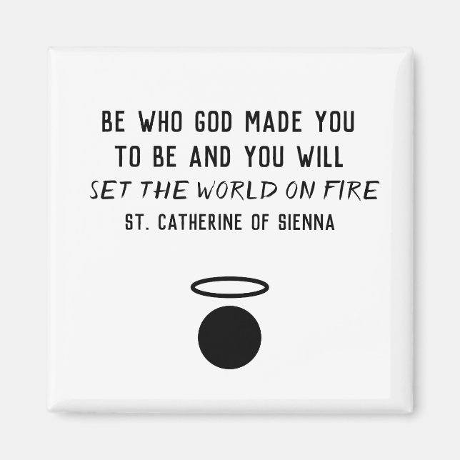 Íman Catarina de Siena Quote Magnet (Frente)