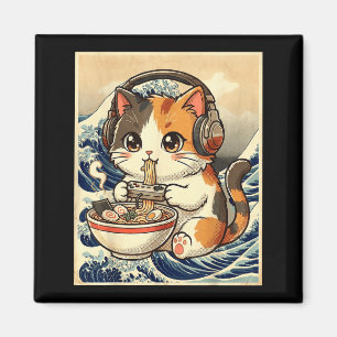 Íman Cate Ramen Anime Gamer Arte Japonês Retro Vintage