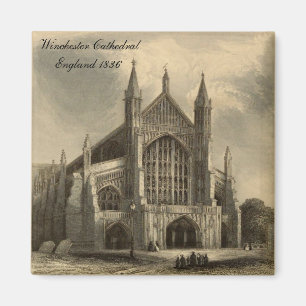 Íman Catedrais da Inglaterra: Winchester 1836 Magnet
