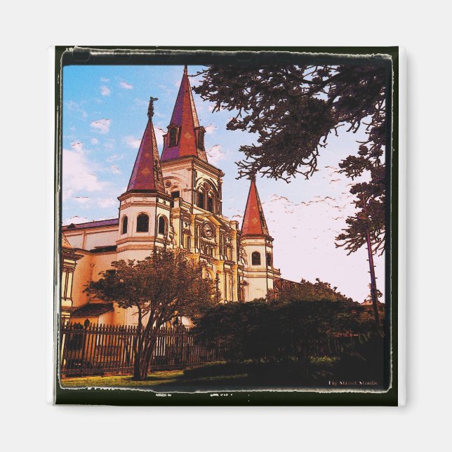 Íman Catedral Antiga na Praça JackSon (Frente)