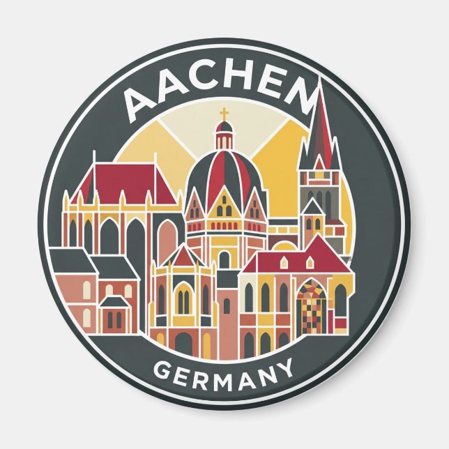 Íman Catedral de Aachen Alemanha (Frente)