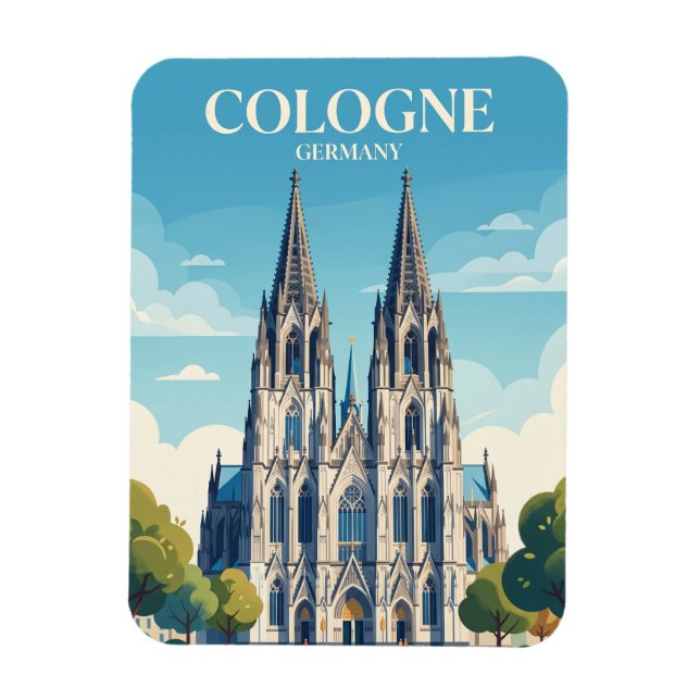 Íman Catedral de Colônia Alemanha (Vertical)