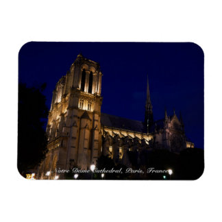 Íman Catedral de Notre Dame à noite, Paris, França