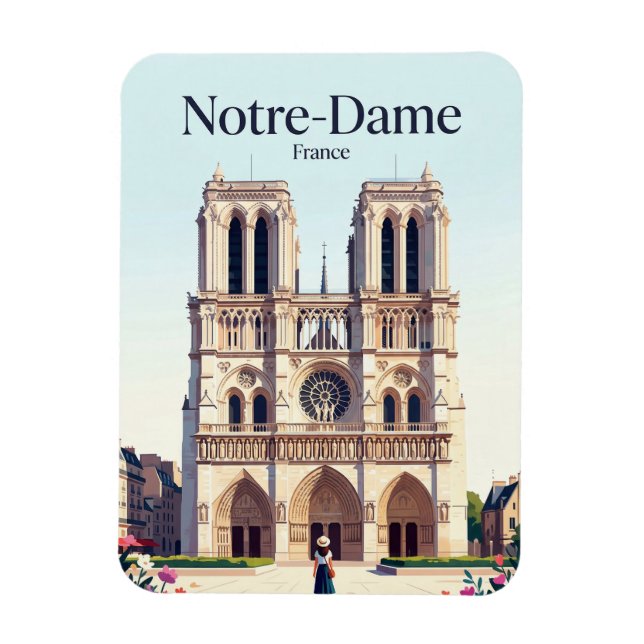 Íman Catedral de Notre-Dame França (Vertical)
