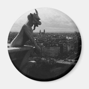 Íman Catedral de Notre Dame Paris França vintage demôni
