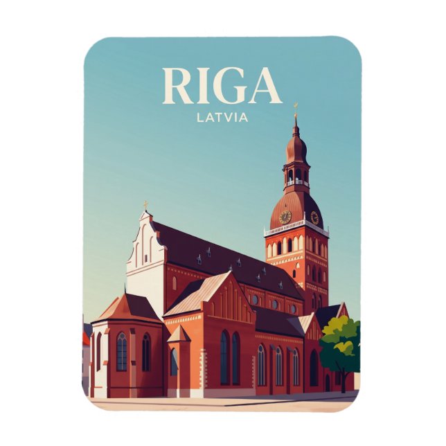 Íman Catedral de Riga Letônia (Vertical)