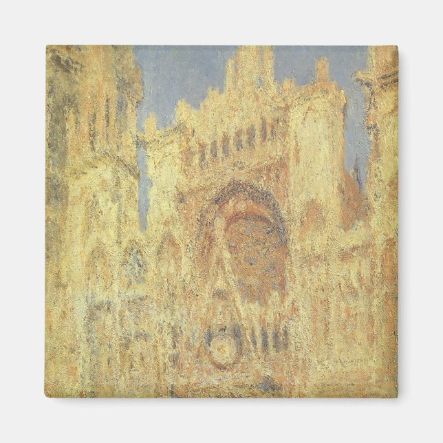 Íman Catedral de Rouen, Sunset por Claude Monet (Frente)