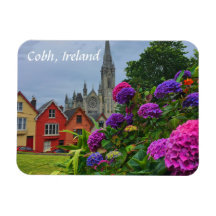 Catedral e Flores Cobh Ireland Magnet
