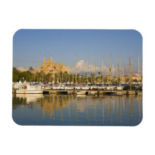 Íman Catedral e marina, Palma, Mallorca, Espanha