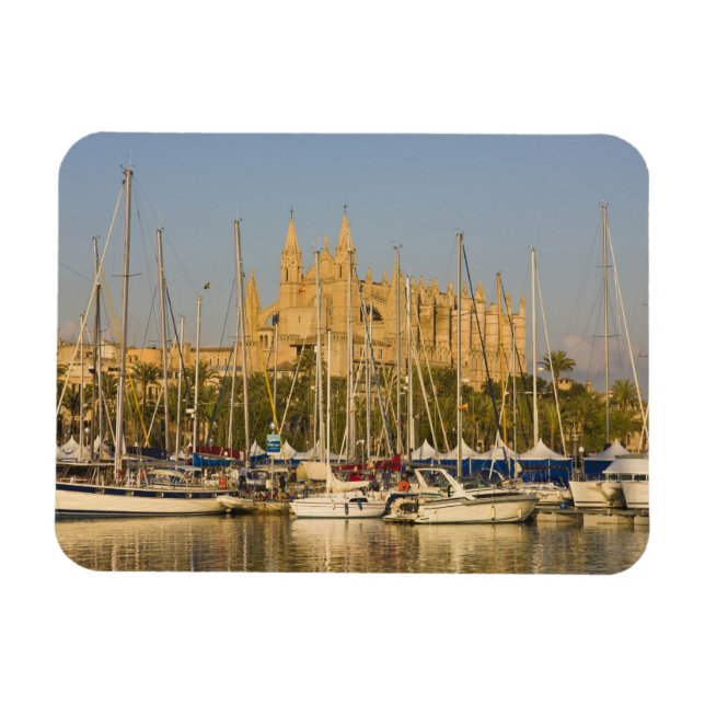 Íman Catedral e marina, Palma, Mallorca, Espanha 2 (Horizontal)