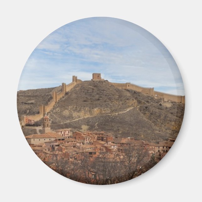 Íman Catedral e muros da cidade de Albarracín, Espanha  (Frente)