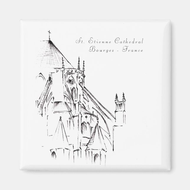 Íman Catedral Gótica de Bourges, França (Frente)