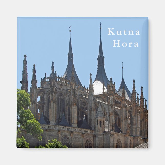 Íman Catedral Gótica de Ruas. Barbara em Kutna Hora. (Frente)