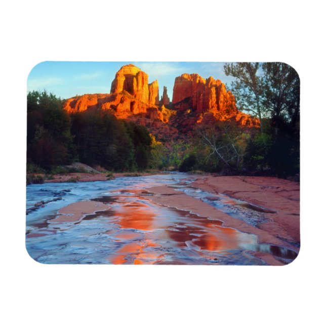 Íman Catedral Rocha refletora em Oak Creek no Sunset (Horizontal)