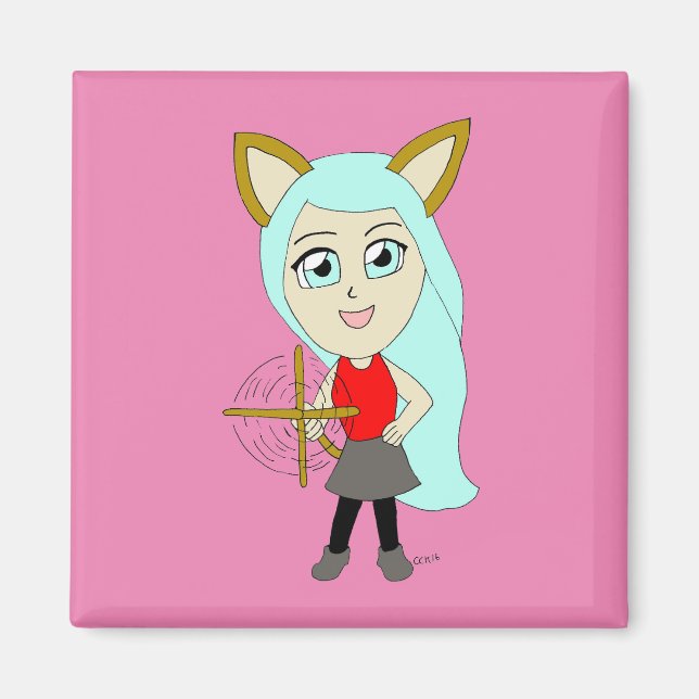 Íman catgirl chibi (Frente)