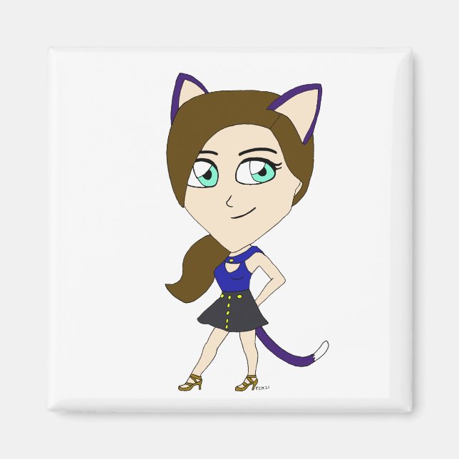 Íman catgirl chibi (Frente)