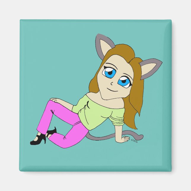 Íman catgirl chibi (Frente)