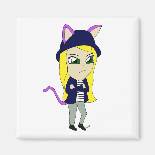 Íman catgirl chibi (Frente)