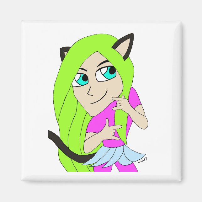 Íman catgirl chibi (Frente)
