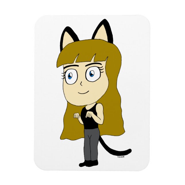 Íman catgirl chibi (Vertical)