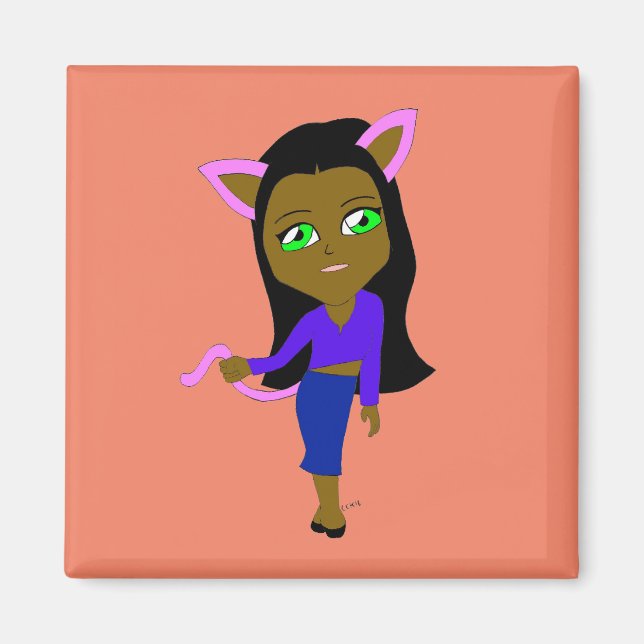 Íman catgirl chibi (Frente)